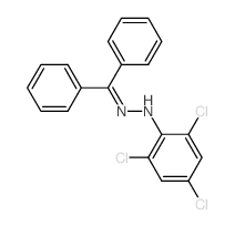 Methanone, diphenyl-,(2,4,6-trichlorophenyl)hydrazone (9CI) Structure