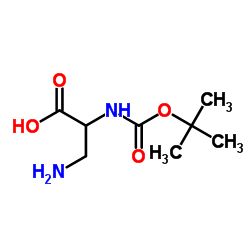3-amino-N-(tert-butoxycarbonyl)-L-alanine structure