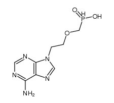 {[2-(6-amino-9H-purin-9-yl)ethoxy]methyl}phosphinic acid Structure