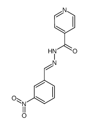 N'-(3-NITROBENZYLIDENE)ISONICOTINOHYDRAZIDE Structure