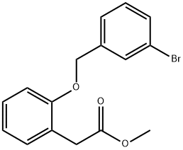 Methyl 2-(2-((3-bromobenzyl)oxy)phenyl)acetate Structure