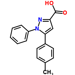 5-(4-Methylphenyl)-1-phenyl-1H-pyrazole-3-carboxylic acid Structure