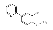 2-(3-Bromo-4-methoxyphenyl)pyridine Structure