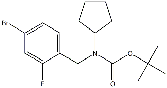 叔-丁基 4-溴-2-氟苯甲基(环戊基)氨基甲酸酯结构式
