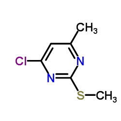 6-甲基-2-甲硫基-4-氯嘧啶结构式
