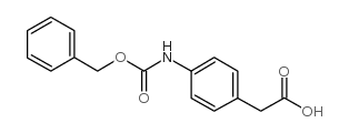(4-苄基氧基羰基氨基苯基)-乙酸结构式