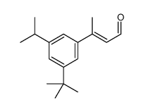 (2E)-3-[3-Isopropyl-5-(2-methyl-2-propanyl)phenyl]-2-butenal结构式