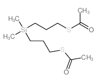 1-[3-(3-acetylsulfanylpropyl-dimethyl-silyl)propylsulfanyl]ethanone结构式