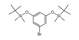 1-bromo-3,5-bis[[(1,1-dimethylethyl)dimethylsilyl]oxy]benzene Structure