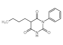 5-Butyl-1-phenylbarbituric acid结构式