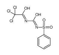 N-(benzenesulfonylcarbamoyl)-2,2,2-trichloroacetamide Structure