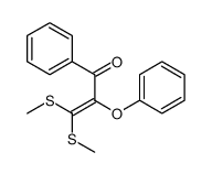 3,3-bis(methylsulfanyl)-2-phenoxy-1-phenylprop-2-en-1-one结构式