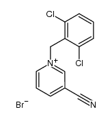3-cyano-1-(2,6-dichloro-benzyl)-pyridinium, bromide结构式