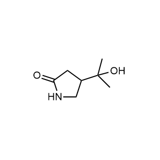 4-(2-Hydroxypropan-2-yl)pyrrolidin-2-one Structure