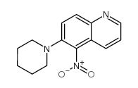 5-NITRO-6-(PIPERIDIN-1-YL)QUINOLINE Structure