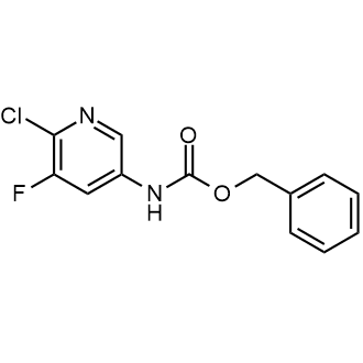 Carbamic acid, N-(6-chloro-5-fluoro-3-pyridinyl)-, phenylmethyl ester Structure