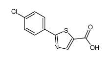 2-(4-氯苯基)噻唑-5-羧酸结构式