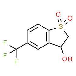 3-羟基-5-三氟甲基-2,3-二氢苯并噻吩-1,1-二氧化物结构式