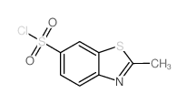2-甲基苯并[d]噻唑-6-磺酰氯结构式
