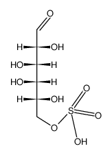 D-Galactose, 6-(hydrogen sulfate) structure
