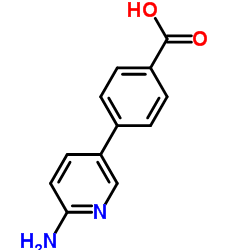 4-(6-Aminopyridin-3-yl)benzoic acid Structure