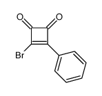 3-bromo-4-phenylcyclobut-3-ene-1,2-dione结构式