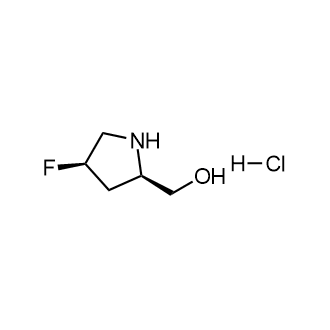 ((2R,4R)-4-氟吡咯烷-2-基)甲醇盐酸盐结构式