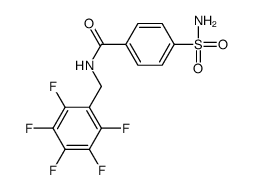 N-[(2,3,4,5,6-pentafluorophenyl)methyl]-4-sulfamoylbenzamide Structure