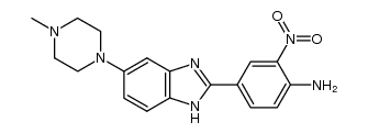 4-[5'-(4''-methylpiperazin-1''-yl)benzimidazol-2'-yl]-2-nitroaniline Structure
