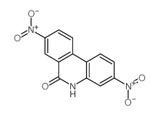 6(5H)-Phenanthridinone,3,8-dinitro- structure