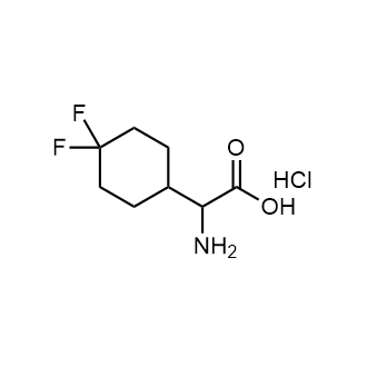 2-氨基-2-(4,4-二氟环己基)乙酸盐酸盐结构式
