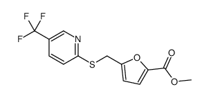 甲基 5-({[5-(三氟甲基)-2-吡啶基]硫代}甲基)-2-糠酸结构式
