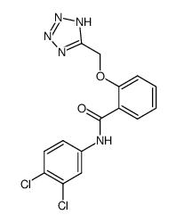 N-(3,4-dichloro-phenyl)-2-(1H-tetrazol-5-ylmethoxy)-benzamide Structure