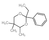 1,3-Dioxane,2-ethyl-4,5,5-trimethyl-2-phenyl-结构式