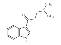 1-Propanone,3-(dimethylamino)-1-(1H-indol-3-yl)- structure