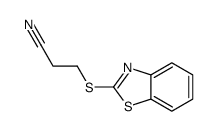 Propanenitrile, 3-(2-benzothiazolylthio)- (9CI) Structure