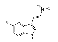 5-溴-3-(2-硝基乙烯基)吲哚结构式