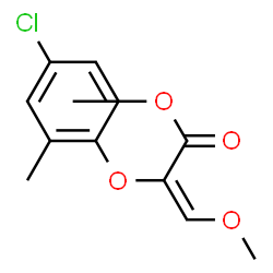 METHYL 2-(4-CHLORO-2-METHYLPHENOXY)-3-METHOXYACRYLATE Structure