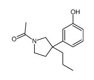 1-[3-(3-hydroxyphenyl)-3-propylpyrrolidin-1-yl]ethanone结构式