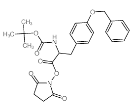 L-Tyrosine,N-[(1,1-dimethylethoxy)carbonyl]-O-(phenylmethyl)-, 2,5-dioxo-1-pyrrolidinylester结构式