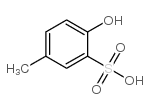 2-hydroxy-5-methylbenzenesulfonic acid Structure