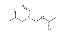 N-NITROSO-N-(ACETOXYMETHYL)-3-CHLOROPROPYLAMINE结构式