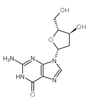 2'-脱氧鸟苷一水合物结构式