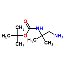 (2-Amino-tert-butyl)carbamic acid tert-butyl ester Structure