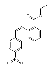 Ethyl cis-2-[2-(4-nitrophenyl)ethenyl]benzoate结构式