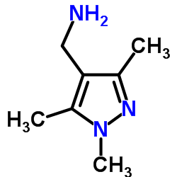 1,3,5-三甲基-吡唑-4-甲胺结构式