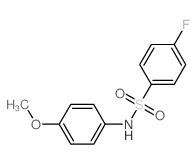 Benzenesulfonamide,4-fluoro-N-(4-methoxyphenyl)-结构式