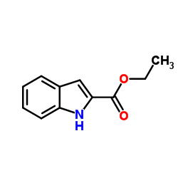 吲哚-2-羧酸乙酯结构式