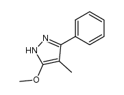 3-phenyl-4-methyl-5-methoxypyrazole结构式