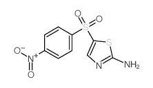 5-(4-硝基苯磺酰)噻唑-2-胺结构式